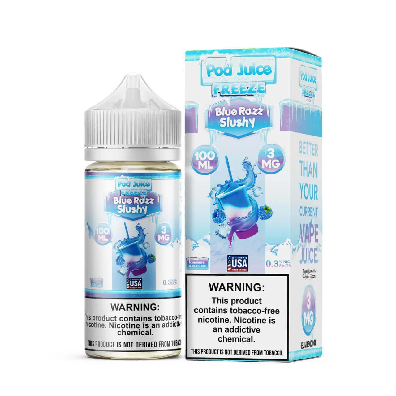 POD JUICE FREEZE - BLUE RAZZ SLUSHY 100ml