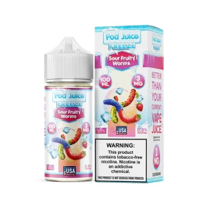 POD JUICE FREEZE- SOUR FRUITY WORMS 100ml
