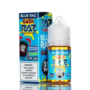 Pod Juice X RAZ Salt Nic – Blue Razz Gush – 30mL