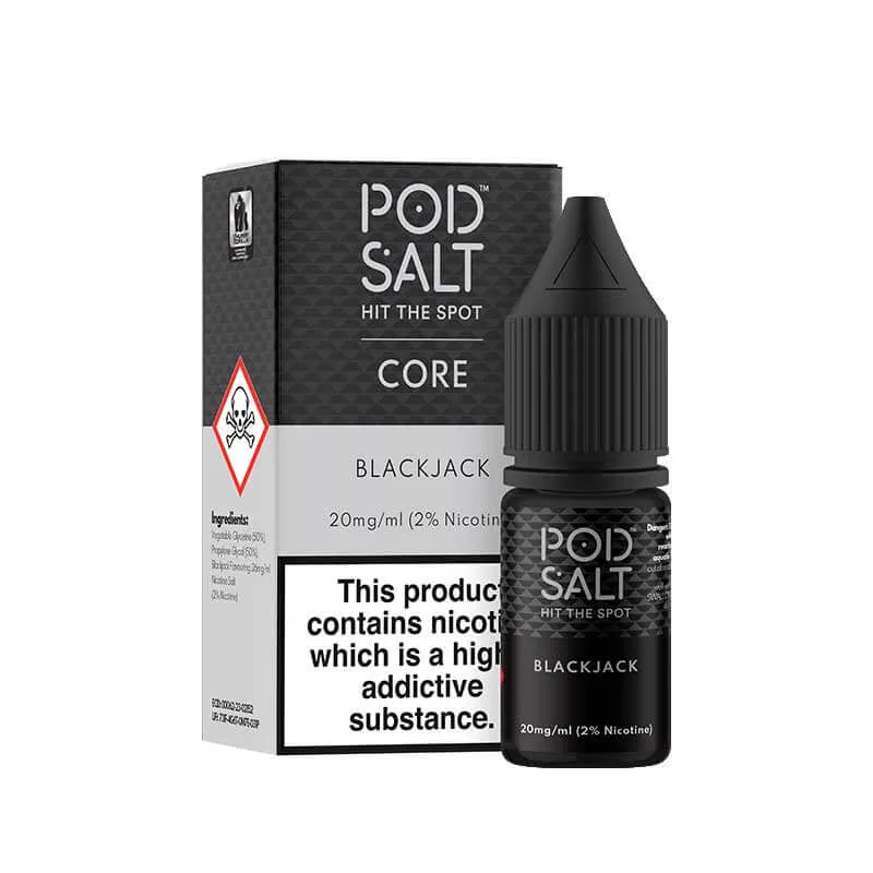 Pod Salt Core Blackjack 10ml Nic Salt E-Liquid