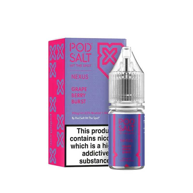 Pod Salt Nexus Grape Berry Blast Nic Salt E-Liquid 10ml - Image 2