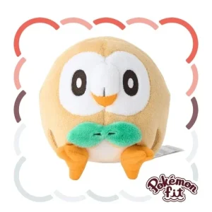 Pokemon Fit Rowlet Owl Plush Collectible Soft Stuffed Toy