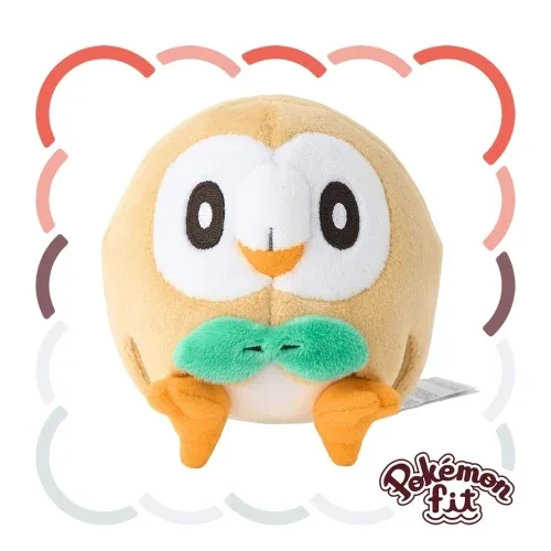 Pokemon Fit Rowlet Owl Plush Collectible Soft Stuffed Toy