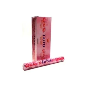 HEM Lotus 9″ Incense Sticks – Hex Box (20g)