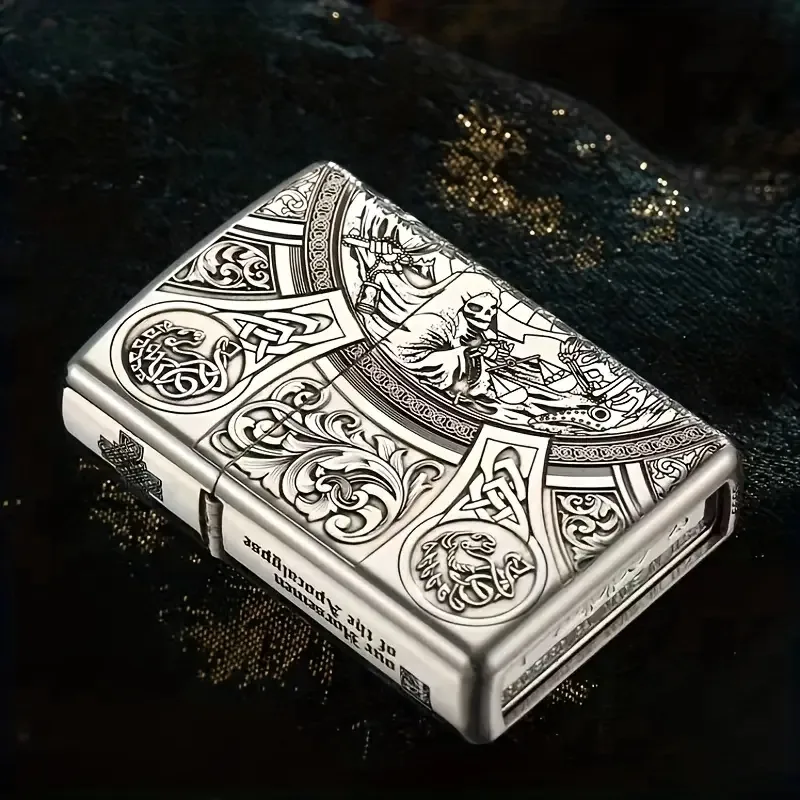 Vintage Celtic Knight Lighter Case - Image 2