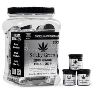 Sticky Green High Grade THC-A Flower 1G Display
