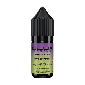 Grape Gummy Bear Nic Salt by Elux 10ml