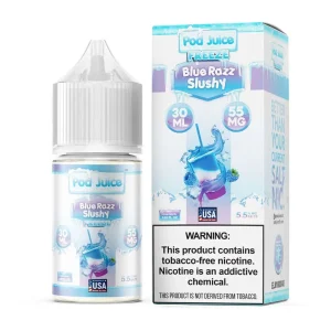 Blue Razz Slushy Freeze by Pod Juice Salt – 30mL
