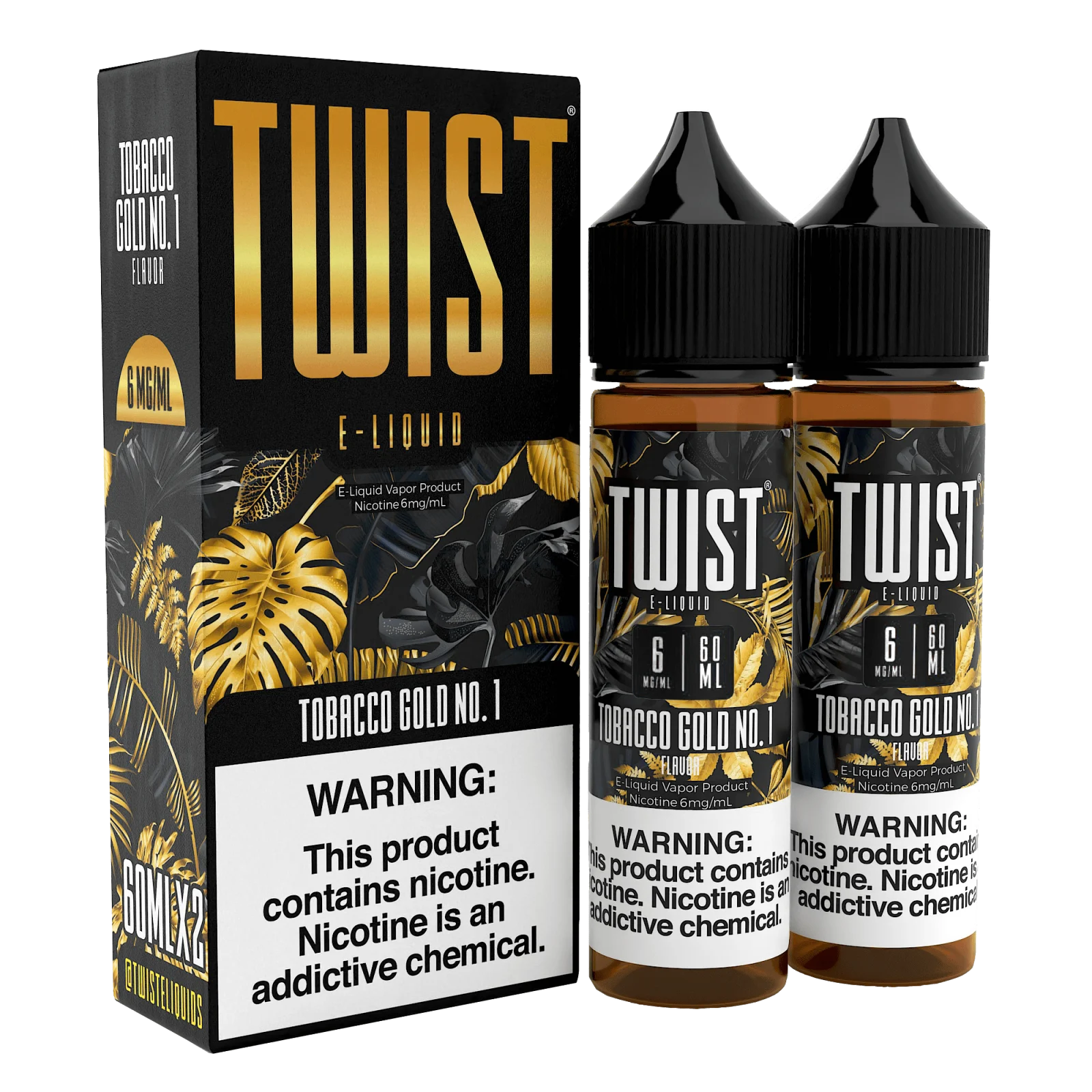 Tobacco Gold No. 1 by Twist E-Liquid – 60mL x 2