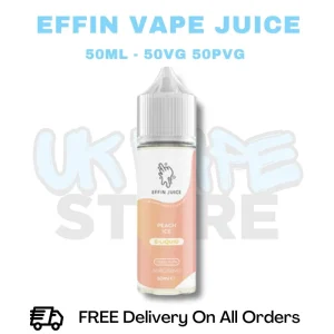 Peach Ice Effin Juice Shortfil 50ML