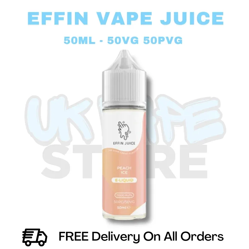 Peach Ice Effin Juice Shortfil 50ML