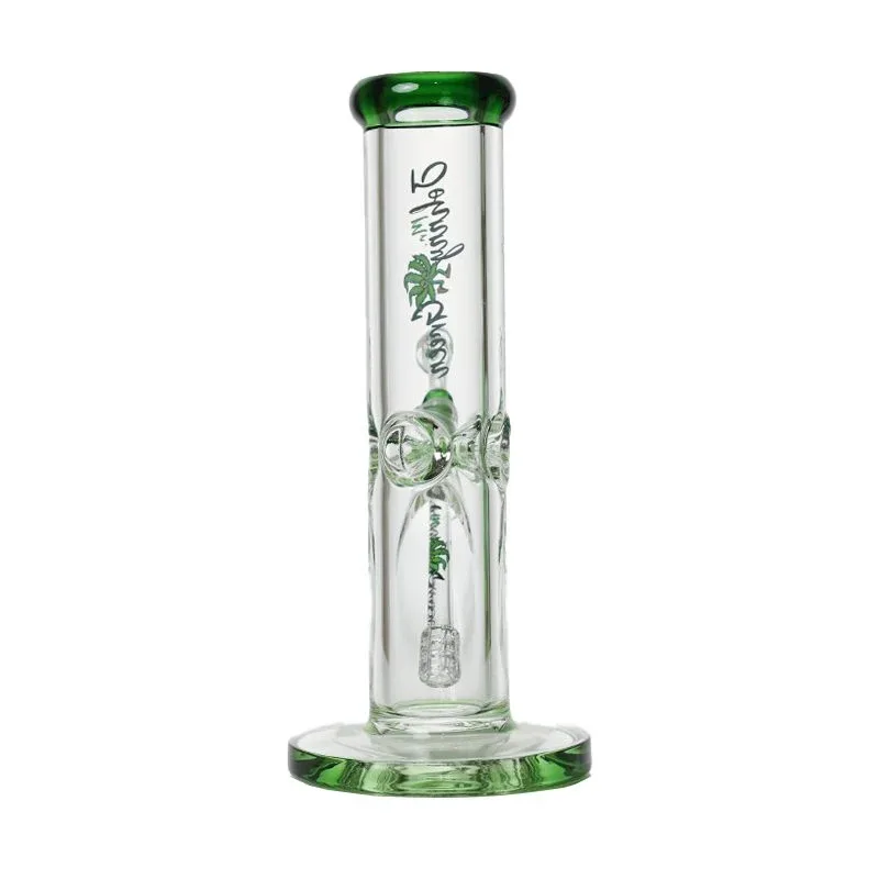 Johnny Green - 10″ 9mm Straight Tube w/ Grid Percolator Slide - Image 2