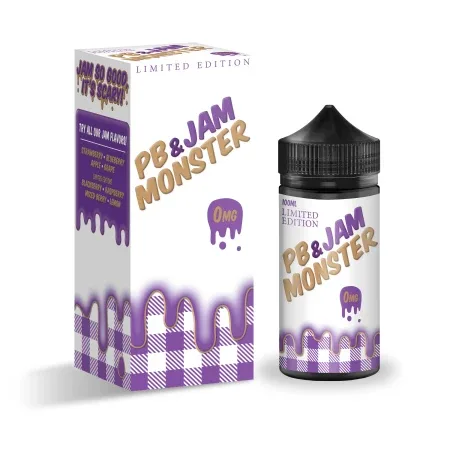 Jam Monster 100ml Shortfill PB and Jam Grape