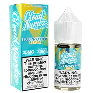 Cloud Nurdz Blue Raspberry Lemon Iced Nic Salt - (30mL)