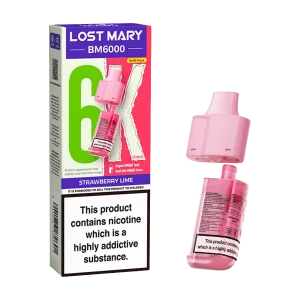Strawberry Lime Lost Mary BM6000 Refill Pack