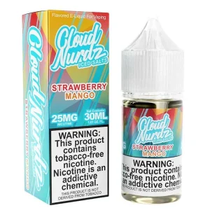 Cloud Nurdz Strawberry Mango Iced Nic Salt - (30mL)