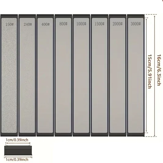 8pcs Diamond Whetstone Sharpening Set - Image 2