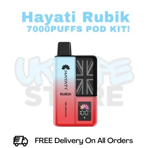 Red Apple Ice Hayati Rubik 7000 7K Puff Pod Kit - £6.99