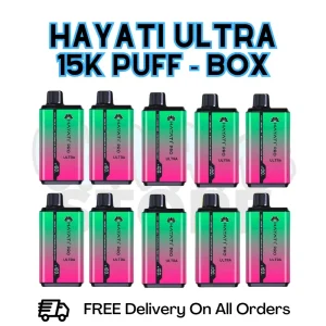 Fizzy Lemon Hayati Pro Ultra 15K Puffs Box Of 10 - £85.99
