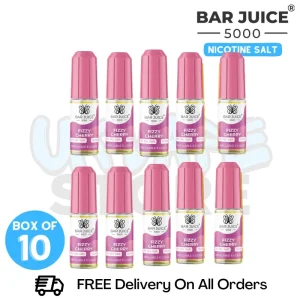 Fizzy Cherry Bar Juice 5000 Nicotine Salt Pack Of 10