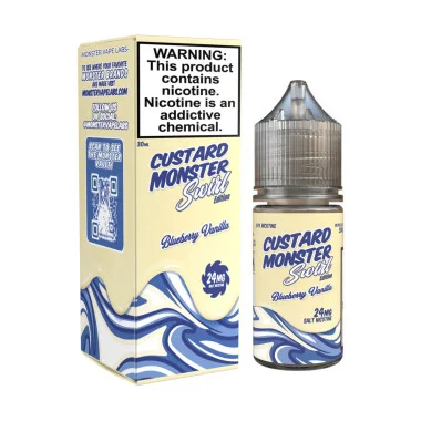 Blueberry Vanilla | Custard Monster Swirl Edition by Jam Monster eJuice | 100ml (Final Closeout)