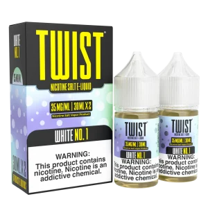 White No. 1 Salt by Twist E-Liquid – 30mL x 2