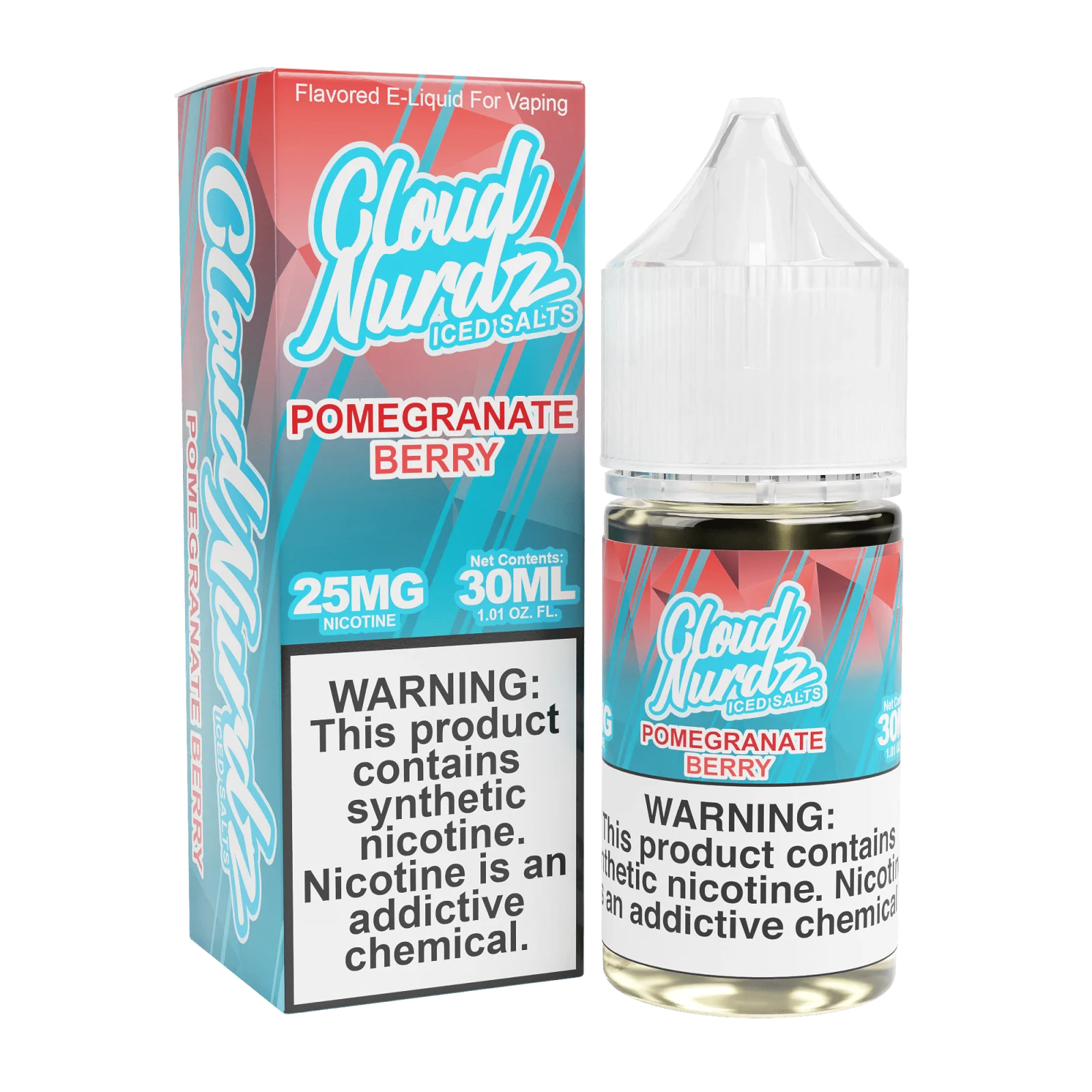 Pomegranate Berry Iced Salt by Cloud Nurdz Iced Salts – 30mL