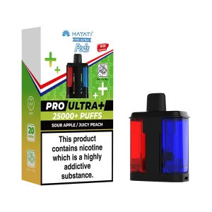 Sour Apple / Juicy Peach Hayati Pro Ultra Plus Refill Pack