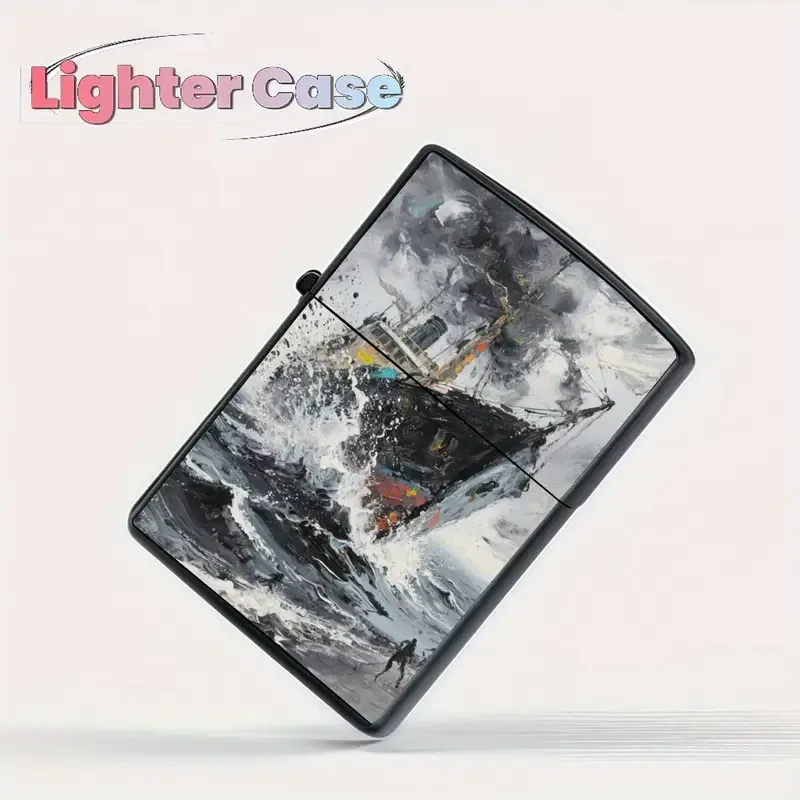 Shipwreck Water Treading Pattern Refillable Lighter - Image 2