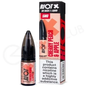 Cherry Peach Apple Nic Salt E-Liquid by Riot X