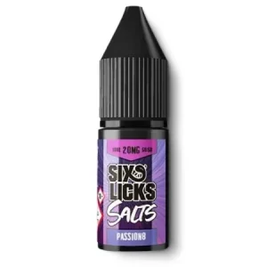 Six Licks Nic Salt Eliquid - Passion8