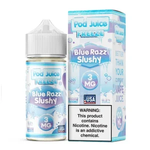 Blue Razz Slushy Freeze by Pod Juice – 100mL