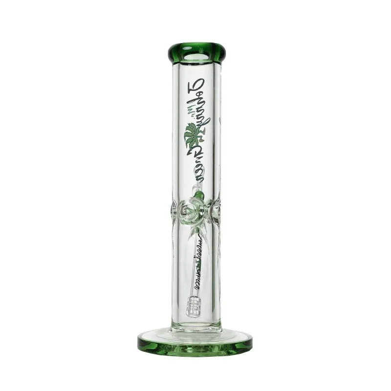 Johnny Green - 12″ 9mm Straight Tube w/ Grid Percolator Slide - Image 2