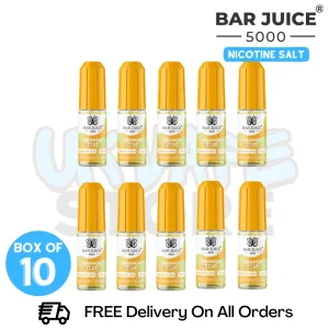 Orange Zest Bar Juice 5000 Nicotine Salt Pack Of 10