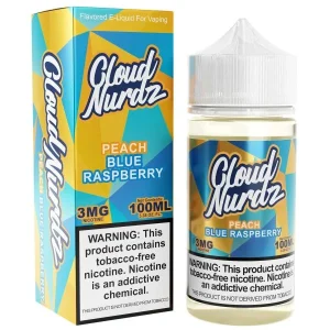 Cloud Nurdz Peach Blue Razz E-Liquid - (100 mL)