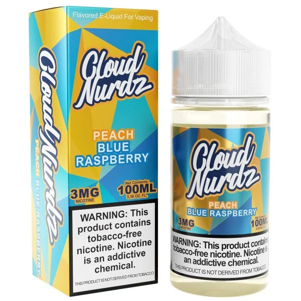 Cloud Nurdz Peach Blue Razz E-Liquid - (100 mL)