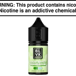 SOUR APPLE BUBBLEGUM BY BLVK BUBBA SALT 30ML