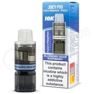 Blueberry Sour Raspberry Juicy Pod Novamax 10K Refill Pack
