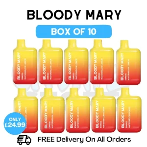 Bloody Mary 600 Puff Watermelon Lemon Pack Of 10