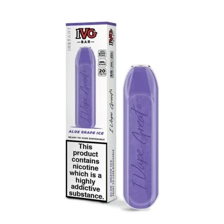 IVG Disposable Air Bar Plus- Aloe Grape Ice - Image 2