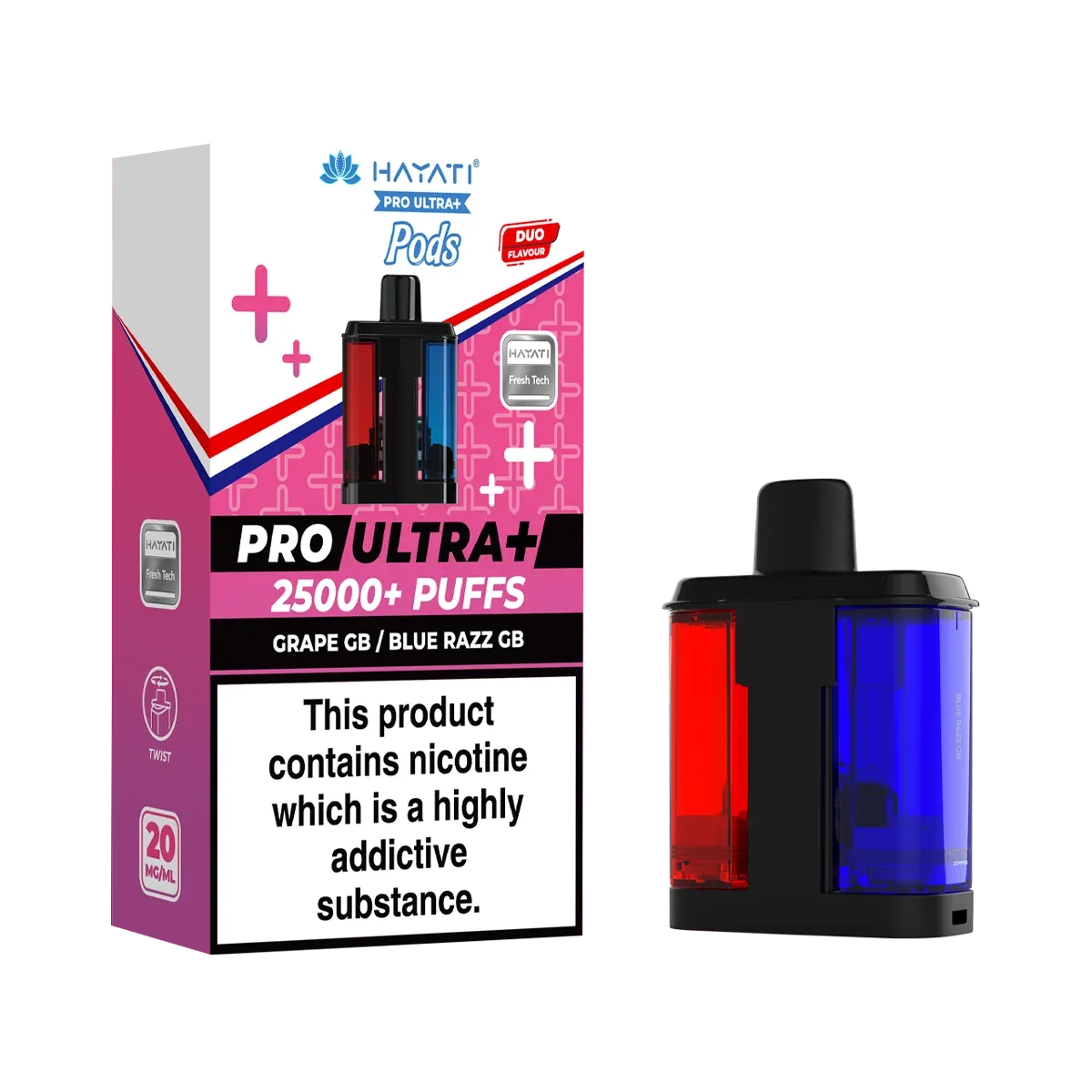 Grape GB / Blue Razz GB Hayati Pro Ultra Plus Refill Pack