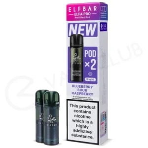 Blueberry Sour Raspberry Elf Bar Elfa Pro Prefilled Pod