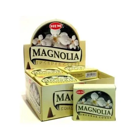 HEM - Magnolia Incense Cones (10 Cones)