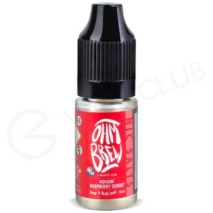Rockin Raspberry Sorbet E-liquid by Ohm Brew 50/50 Nic Salts