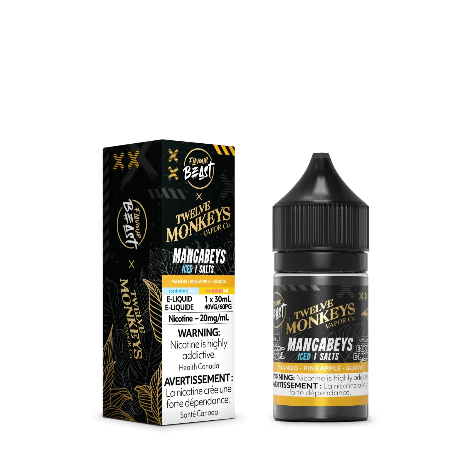 Flavour Beast x Twelve Monkeys E-Liquid - Mangabeys Iced