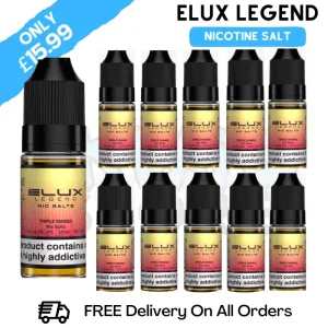 Triple Mango Elux Legend Nicotine Salt Pack Of 10