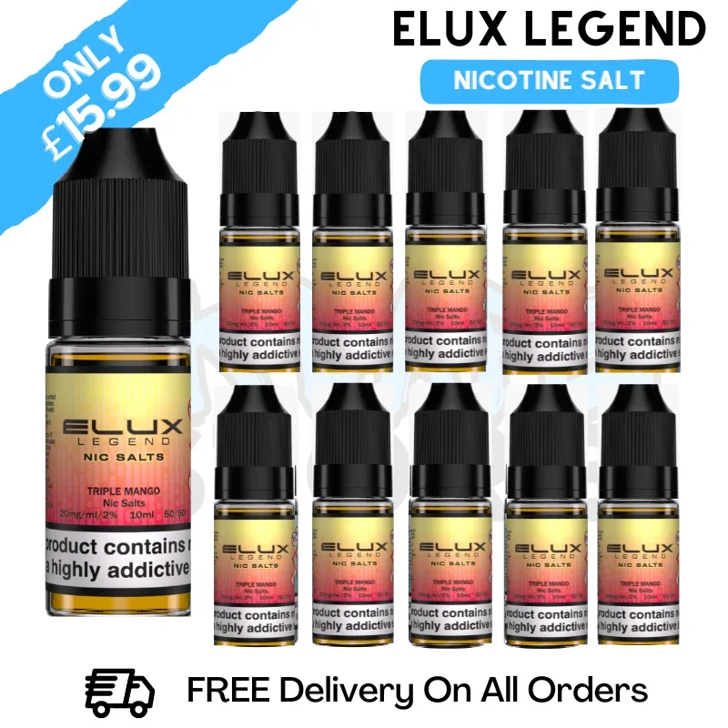 Triple Mango Elux Legend Nicotine Salt Pack Of 10