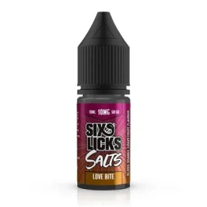 Six Licks Nic Salt Eliquid - Love Bite