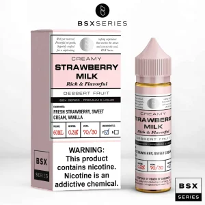 Strawberry Milk BSX Series by Glas E-Liquid – 60mL