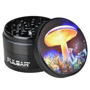 Pulsar - 2.5" 4-Pc Mystical Mushroom Metal Grinder